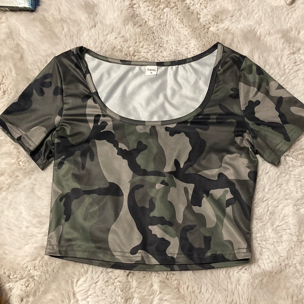 Camo Crop Top